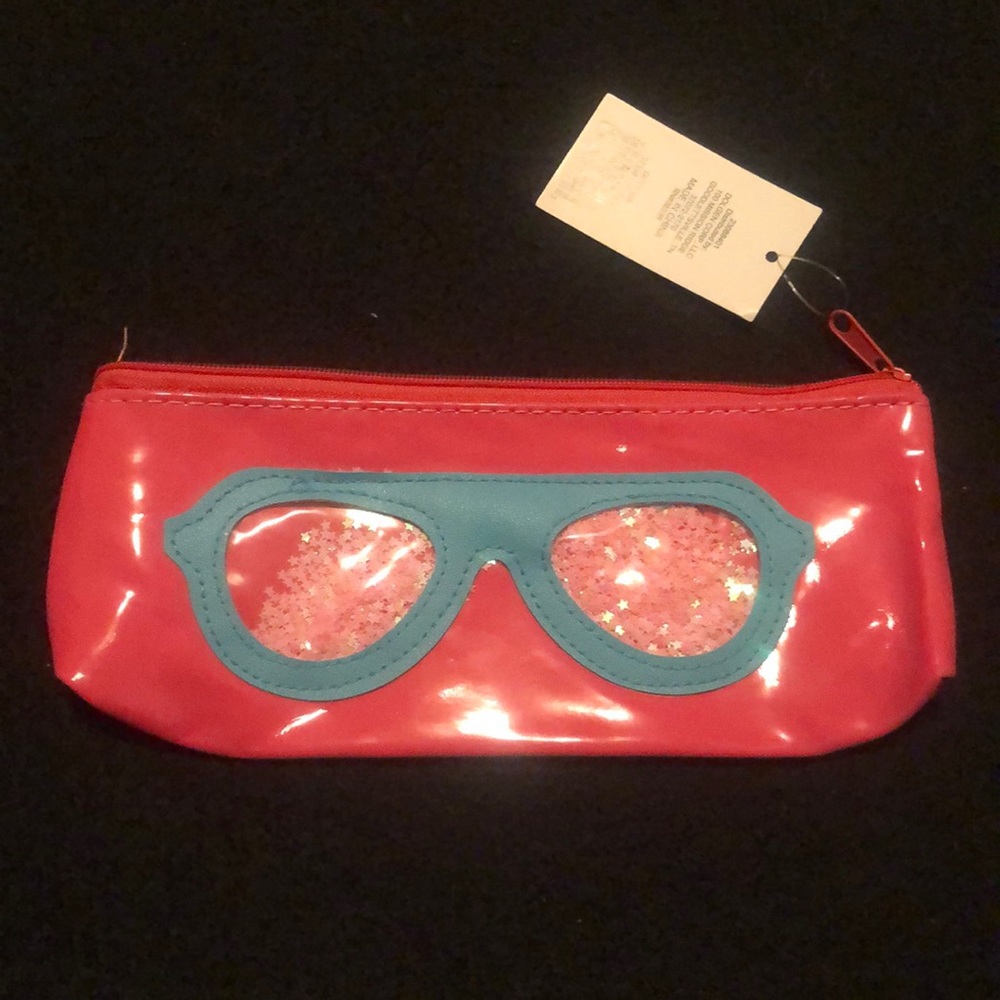 Glitter eyeglasses 👓 pencil ✏️ pouch